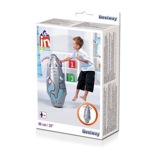 Set med 3 Bestway uppblåsbara djurfigursmodeller - multicolor aleatorio - 3 år gammal Flerfärgad