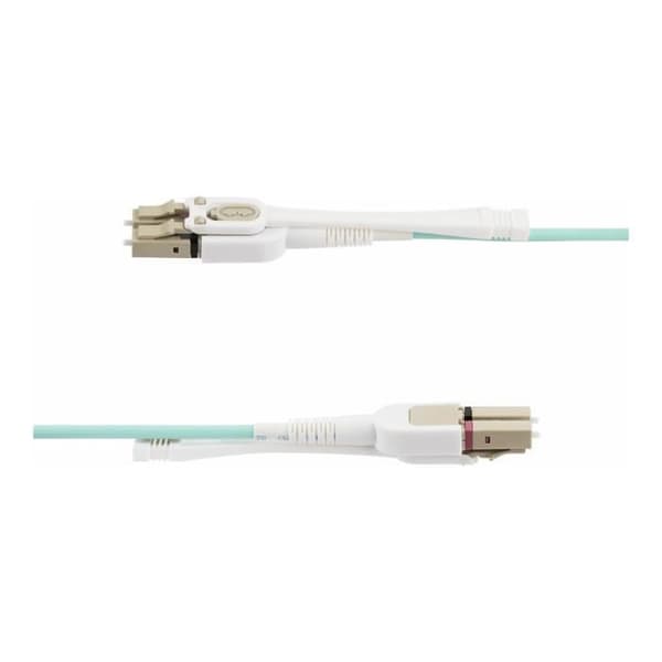Fibreoptiskabel - StarTech.com - 5m - LC til LC - OM4 Multimode - 100G-netværk turkis