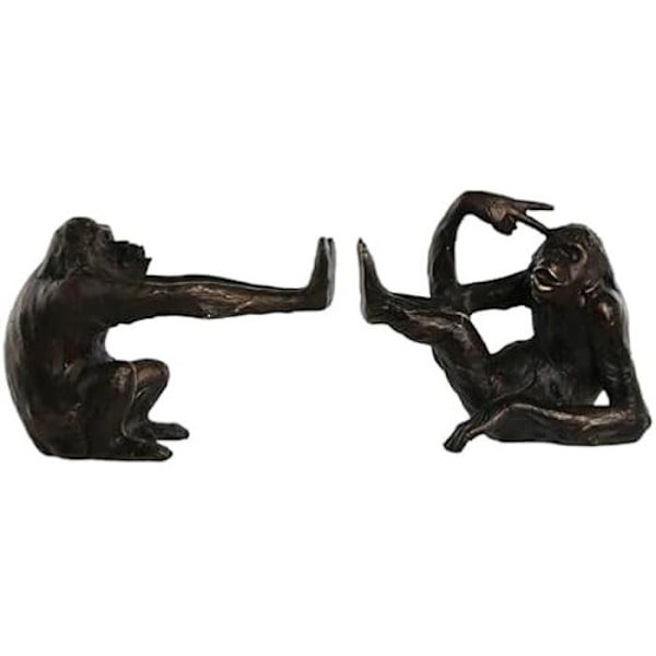 Bogstøtter - HOME ESPRIT - Mono - Flerfarvet - 22,5 x 9,8 x 17 cm - Harpiks Flerfärgad