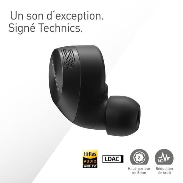 True Wireless høretelefoner - Technics - EAH-AZ60M2 - Sort - Aktiv støjreduktion - NFC Sort