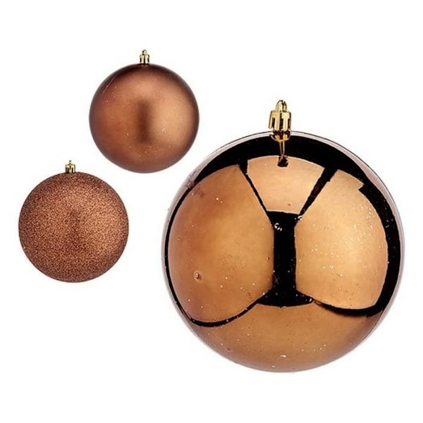 julkulor ø 12 cm brun plast 12 x 13 x 12 cm