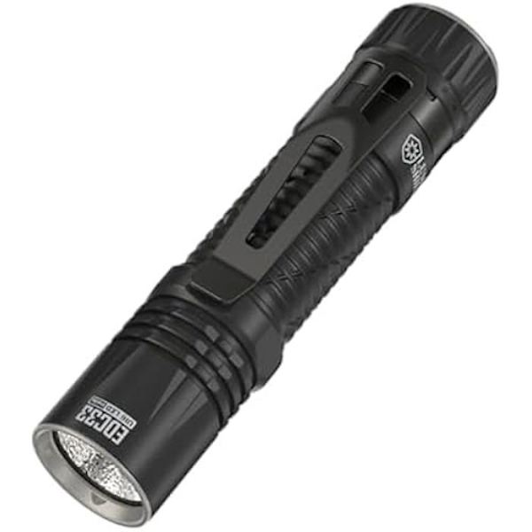 Valo - NITECORE - EDC33 - 4000 lumenia - USB-C - Akku 4000 mAh - Kantama 450 m musta