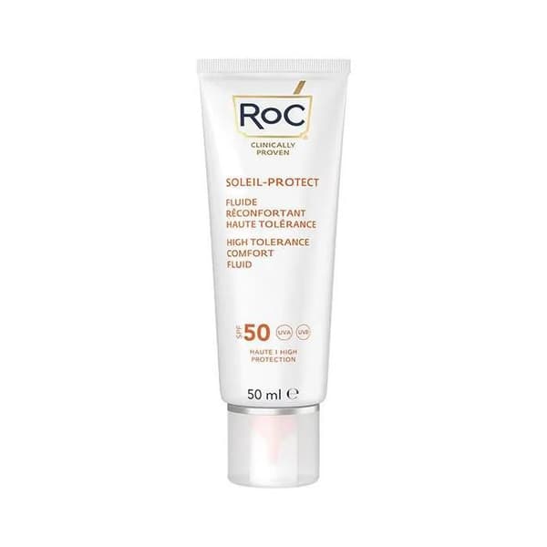 RoC Soleil Protect Beroligende Fluid Høj Tolerance SPF50 - 50ml