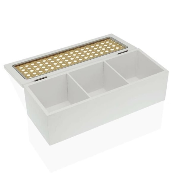 Smyckeskrin - Versa - Rektangulär - Vit - 10 x 8 x 26 cm - För Kvinna Vit