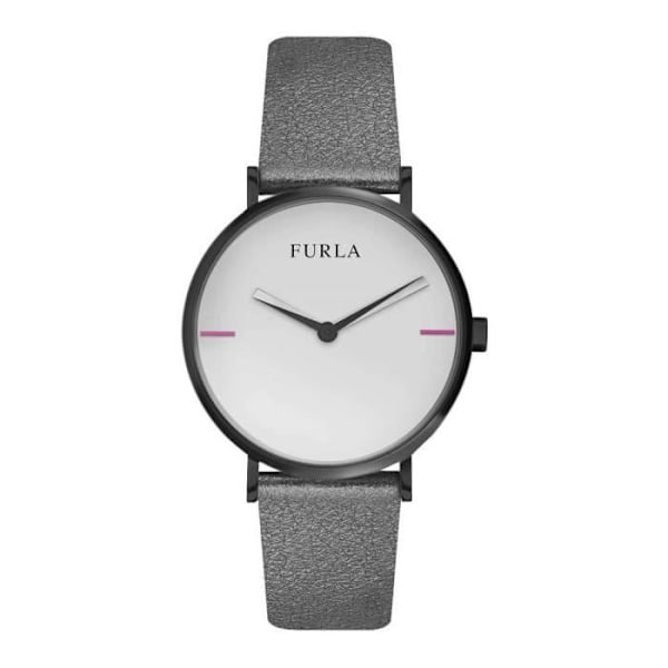 Ur - Furla - R4251108520 - Kvarts - Rustfrit stål - Grå vellum læder Grå, Vit, Rosa