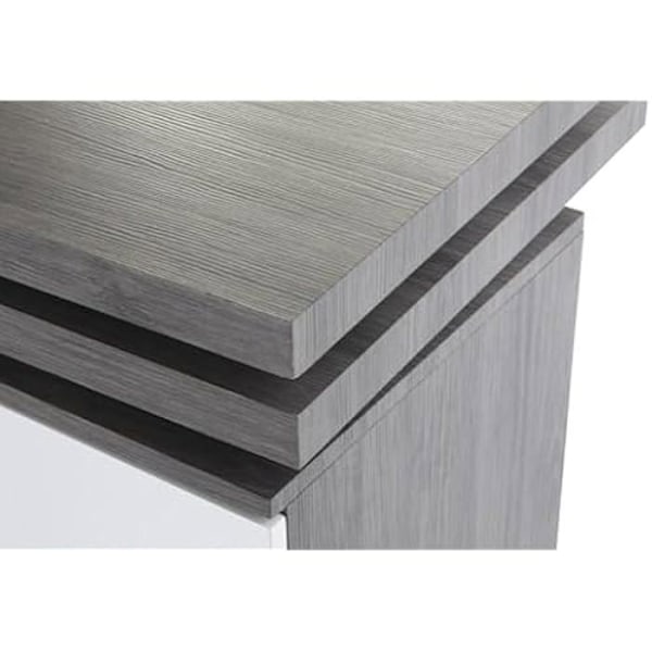 Skrivbord - DKD HEMINNREDNING - Standardmodell - Metall och MDF - Grå - 150x120x75 cm Grå
