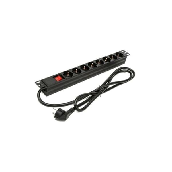 Phasak BNS 1518 Regleta Rack 19U med Beskyttelse 8 Stik