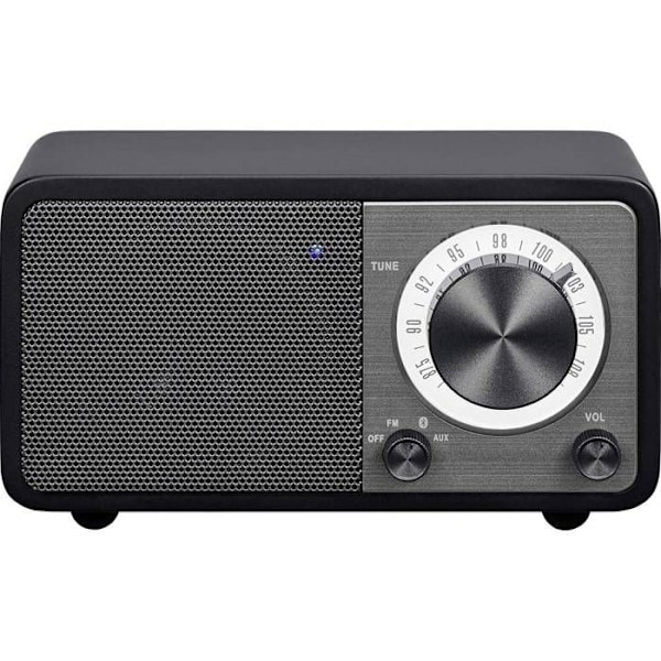 Radio Bærbar - SANGEAN - ÆGTE MINI (WR-7) - Bluetooth - FM - Træhus sort