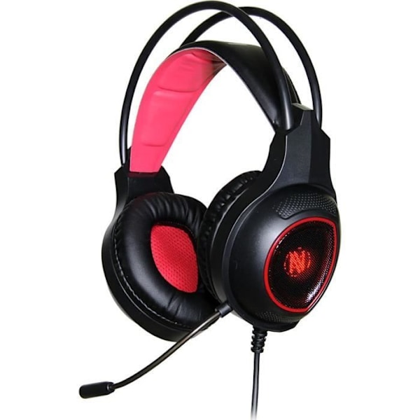 Ibox Aurora X3 Gaming Headset - Mikrofon på hovedbøjlen, USB, Øre, Mini Jack 3.5 mm, Sort