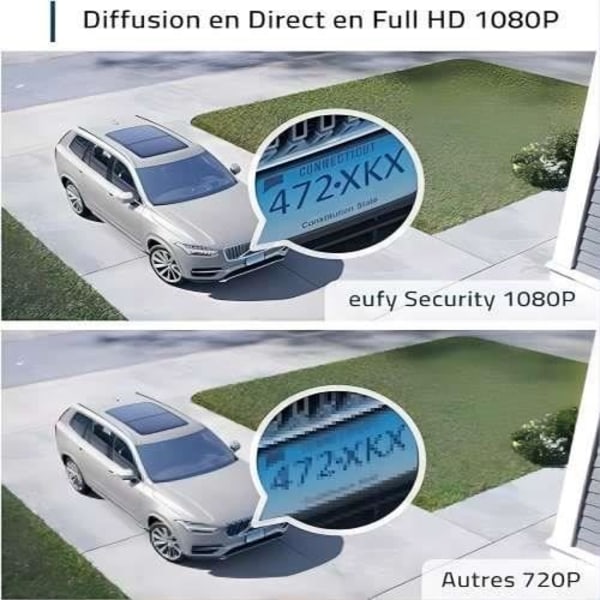 EUFY - 2 overvågningskameraer + 1 base - EufyCam2C