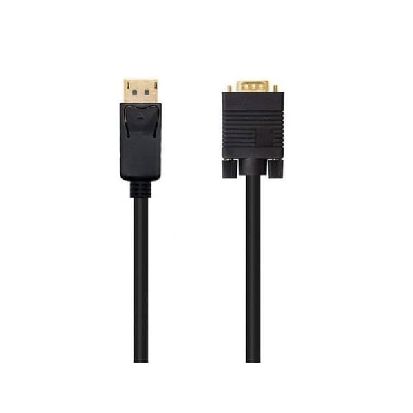 DisplayPort til VGA-adapter - NANOCABLE - 10.15.440 - Sort - 2 m - 1920 x 1080 px
