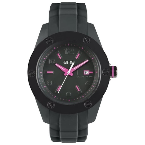 EneWatch dameur UE72579 - Grå silikonerem - Analog Quartz