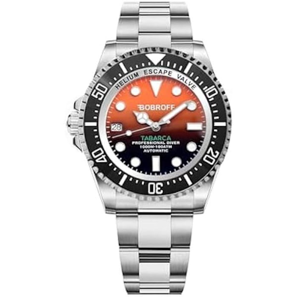Kuntokello - Bobroff - S0375342 - Ruostumaton teräs - Automaattinen - Safiirilasi Silver