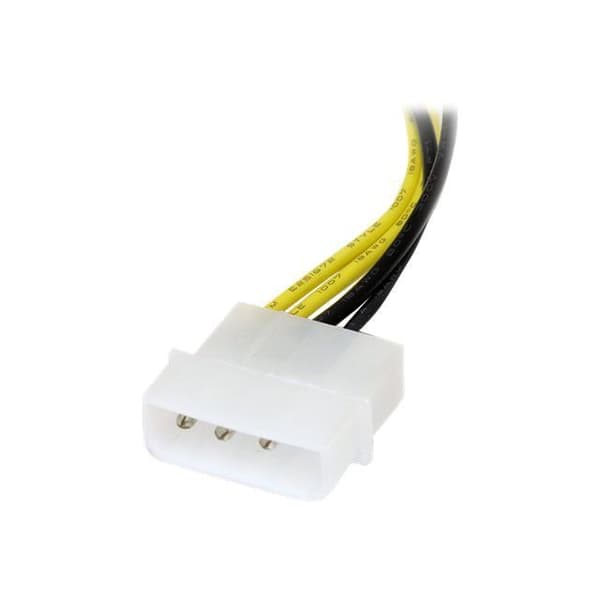 STARTECH.COM LP4 til 8Pin PCI Express-videokort strømadapterkabel - AC-adapter - 15 cm