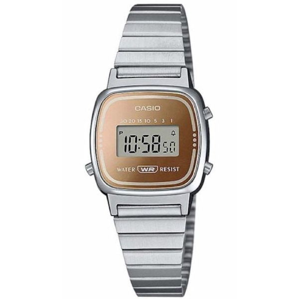 Casio Ur - Dame - LA670WES-4AEF - Rustfrit Stål - Sølv - Guld Pengar