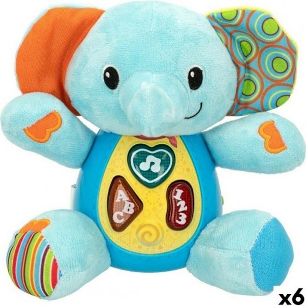 NC Plysdyr Lyd Winfun Elefant 17 X 17,5 X 10 Cm (6 Enheder)