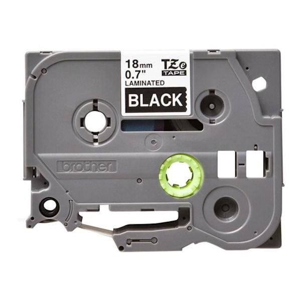 BROTHER P-TOUCH TZE-345 etikettape - 18 mm - Hvid på sort - Standard klæbemiddel