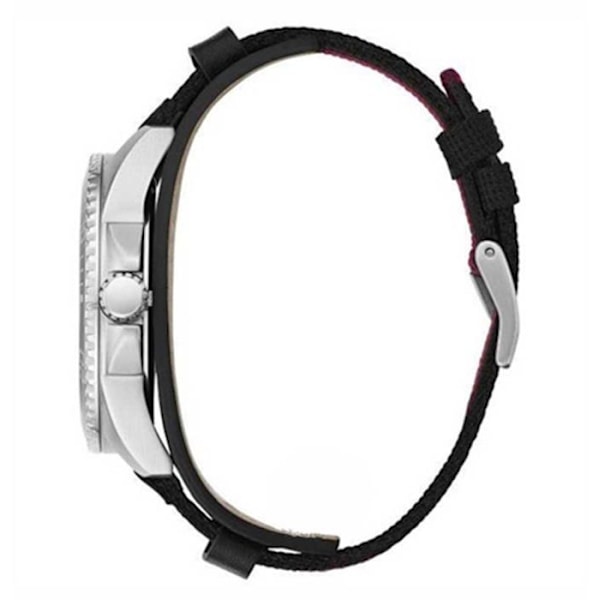 Ur - GUESS - W1051G1 - Tofarvet læder - 44 mm - Quartz - Sort skive Svart, tvåfärgad