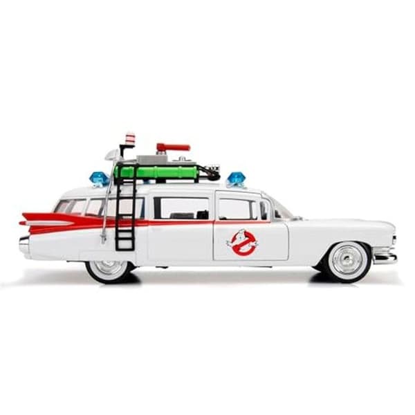 GHOSTBUSTERS Figur - ECTO-1 - 1:24 - Hvid, sort og rød - Blandet - Barn Hvid, sort og rød