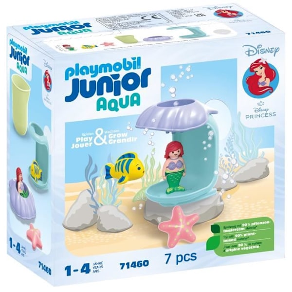 PLAYMOBIL Junior 71460 Ariel med badskal, Disney, Badleksak, Från 12 månader Flerfärgad
