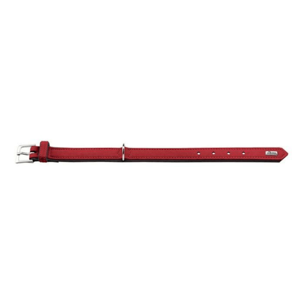 Hundefoder - HUNTER - Softie - Rød - 32-40 cm - Holdbart kunstlæder Rød/sort