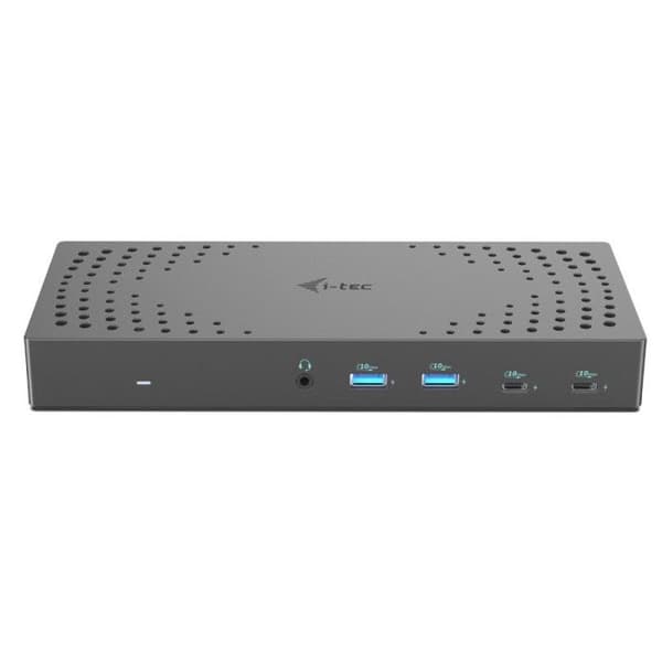 USB 3.0/USB-C dockingstation - I-Tec - Thunderbolt 3x 4K Gen 2 - 100W strømforsyning - Sort - One size