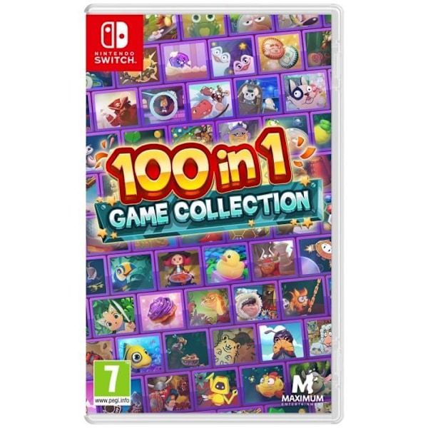 100 i 1 Spelkollektion - Nintendo Switch Spel Flerfärgad