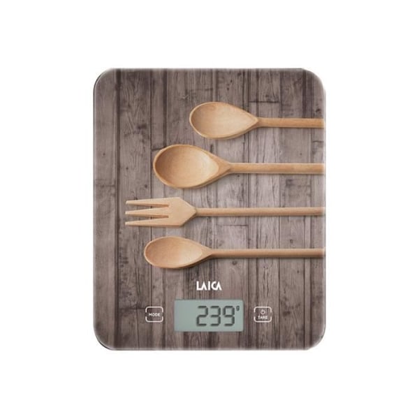 LAICA KS5010 elektroninen keittiövaaka - Kapasiteetti 10 kg - Asteikko 1 g - LCD-näyttö
