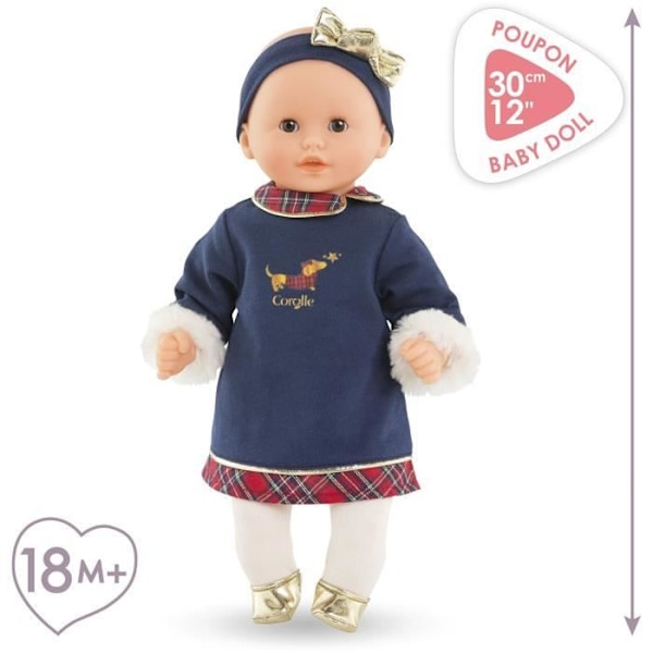 Poupon - COROLLE - Bebis Kram Margaux - Corolle i festligheter Blå