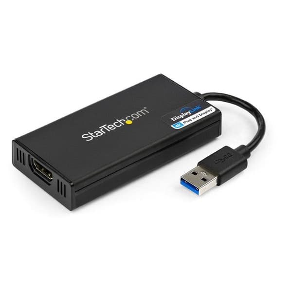 Multiskærmsvideoadapter - STARTECH - DL-5500 - USB 3.0 til HDMI - 4K - Sort