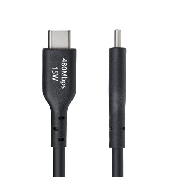 StarTech.com USB-A - USB-C-kaapeli 3m Nopea Lataus 3A USB 2.0 TPE Musta