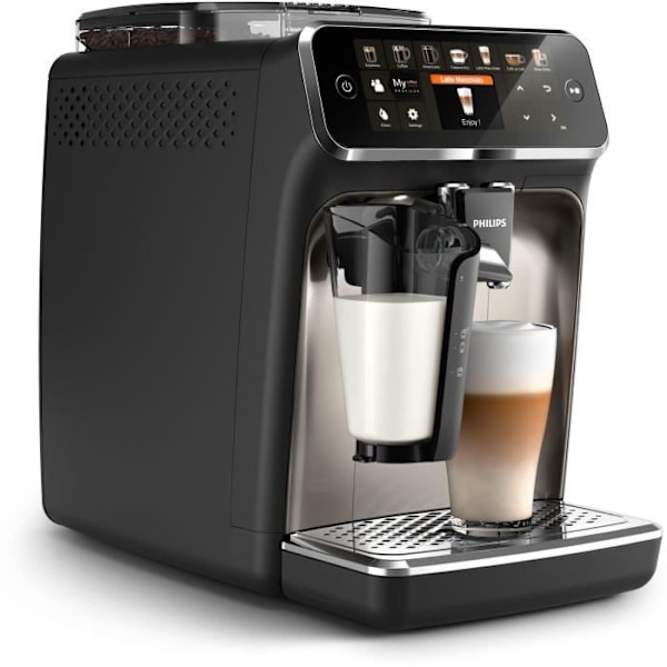 PHILIPS Helt automatisk espressomaskine - 12 lækre kaffevarianter tilberedt med friske bønner - TFT-skærm (EP5447/90)
