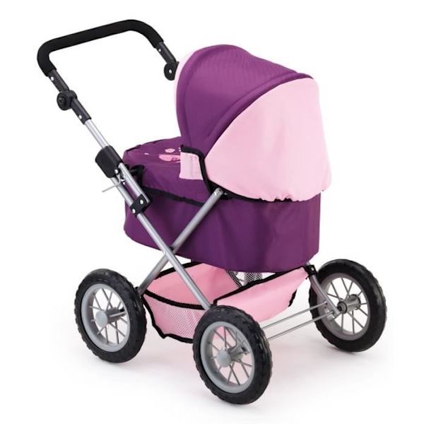 Trendikäs luumunukkevaunut - BAYER DESIGN - Säädettävä - Soveltuu jopa 46 cm:n nukkeille