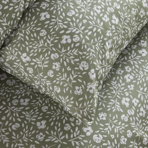 Sängkläder - TODAY Crazy - Blommönster - 2 personer - 220 x 240 cm - Grön Grön