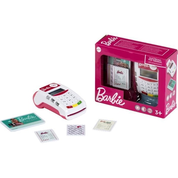 Barbie-sähkökioski - KLEIN - 7335 - Lisävarusteilla - Sopii yli 3-vuotiaille Vit, rosa, turkos