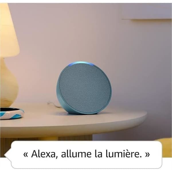 Vokalassistent - AMAZON - ECHO POP (1. generation) - Integreret Alexa - Hvid Hvid