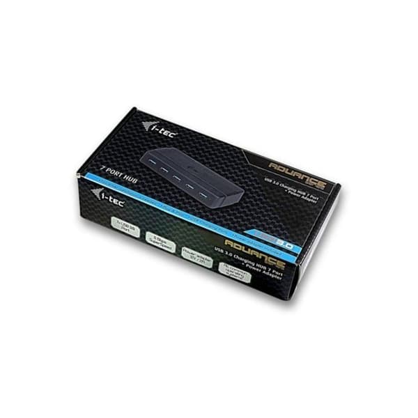 Koncentrator (hub) - I-TEC - 7 porte - USB 3.0 - Med strømadapter
