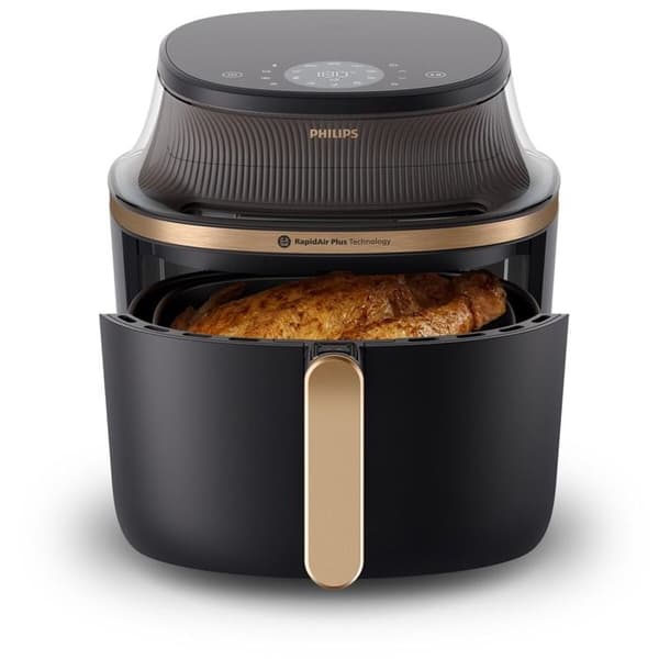 Airfryer - PHILIPS - NA332/00 - 6,2L - 1700W - 12 programmer LED Sort
