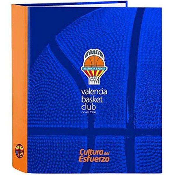 Ringbind - SAFTA - Valencia Kurv - 4 ringe - Blå/Orange - 380 x 60 x 280 mm