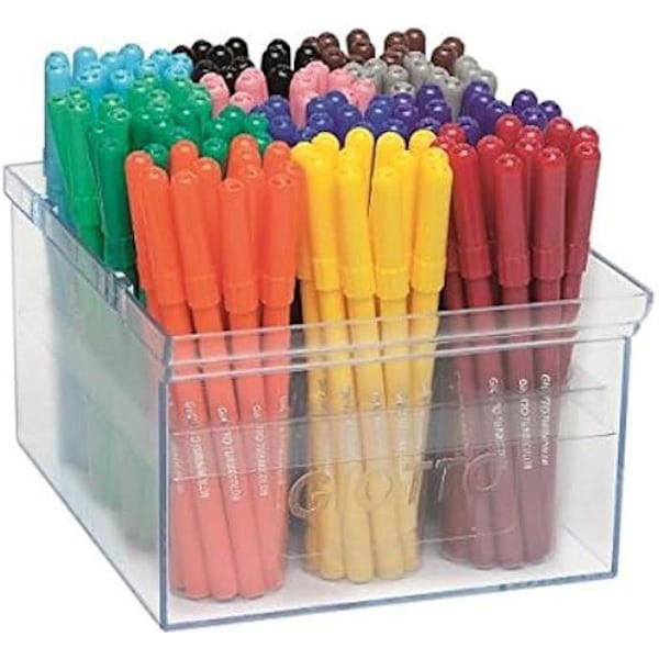 Filtmarkörer - LIDERPAPEL - Giotto Turbo - Set om 4 - Flerfärgad - Medium spets mångfärgad
