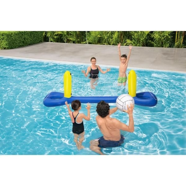 Puhallettava kelluva biljardipeli Lentopallo - BESTWAY - 52133 - 244 x 64 x 76 cm Blå/gul