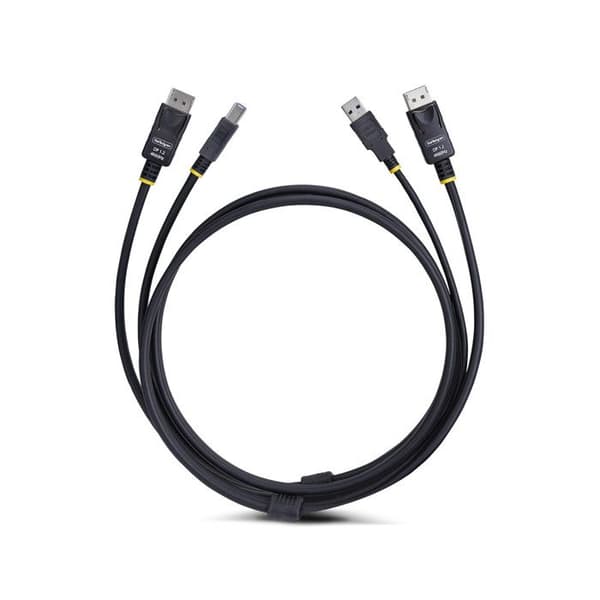 StarTech.com KVM DisplayPort og USB-kabel 5Gbps 1,8m - 4K 60Hz - Computer Accessories
