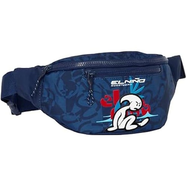 Safta El Niño Paradise fannypakke med udvendig lomme - Marineblå - 23 x 9 x 12 cm marinblå