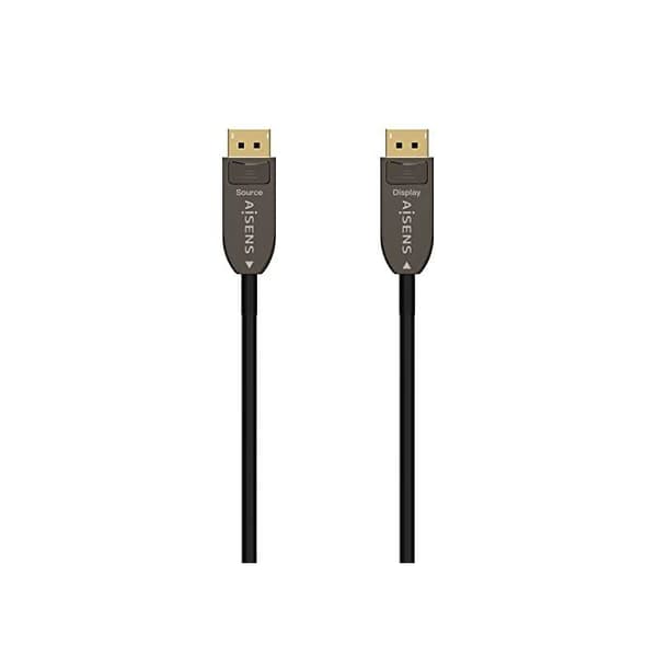 DisplayPort 1.4 8K Kabel - AISENS - A155-0608 - Han til Han - 20m - Sort