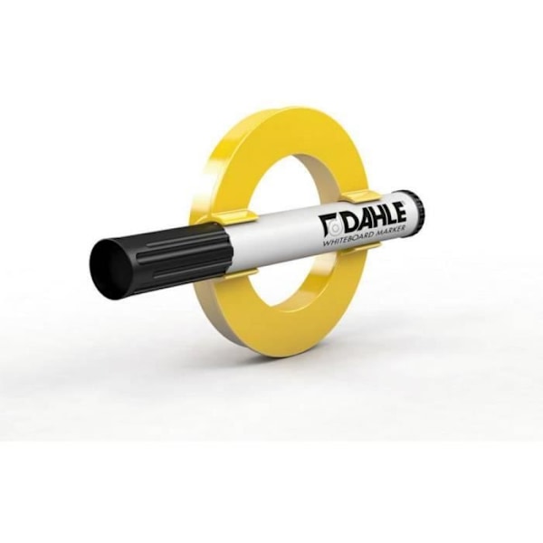 "Magneetti - DAHLE - Mega Magneetti Ympyrä XL - 80 mm - Keltainen - Tukitelineellä"