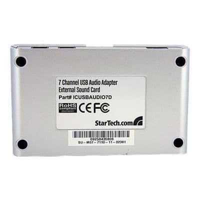 USB 7.1 lydadapter med digital lyd - USB 7.1 lydadapter - eksternt lydkort med SPDIF digital lyd
