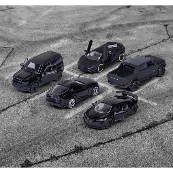 MAJORETTE - Gavepakke - Black Edition 5Pcs gavepakke - Samleobjekter