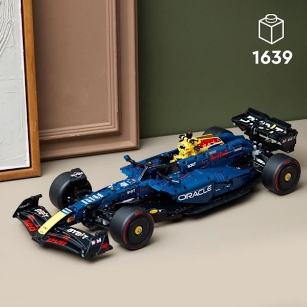 LEGO Technic F1 Oracle Red Bull Racing RB20 - Samlesæt til voksne - Inkluderer en V6 motor og en gearkasse Röd, Blå, Svart