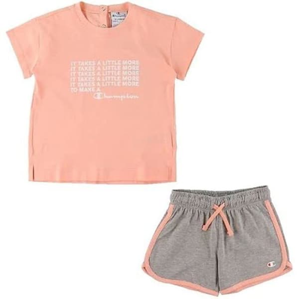 Tøjsæt - CHAMPION - S6440860 - Pink/Grå - Unisex - Barn Pink, Grå