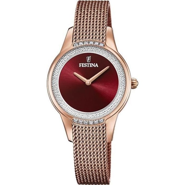 Kello - Festina - Mademoiselle F20496/1 - Punainen Mäntä - Hitsattu Ranneke - Vedenpitävyys 50m Rosa